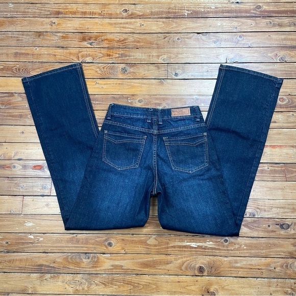 Loïs Julianne jeans boot cut straight dark blue 60’s style high rise waisted 27 - Picture 3 of 15